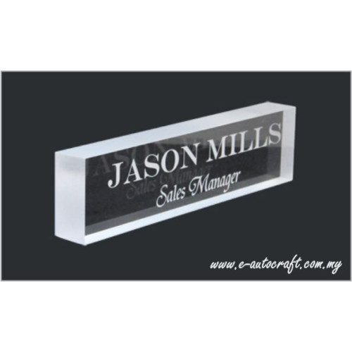 Name Tag Desktop Acrylic Name Plate